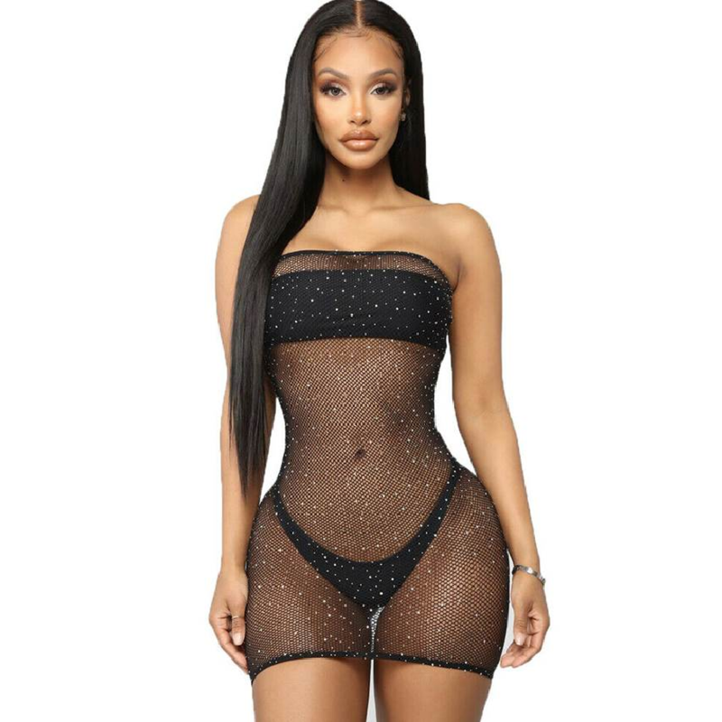 Abito Trasparente Queen Lingerie Lucido