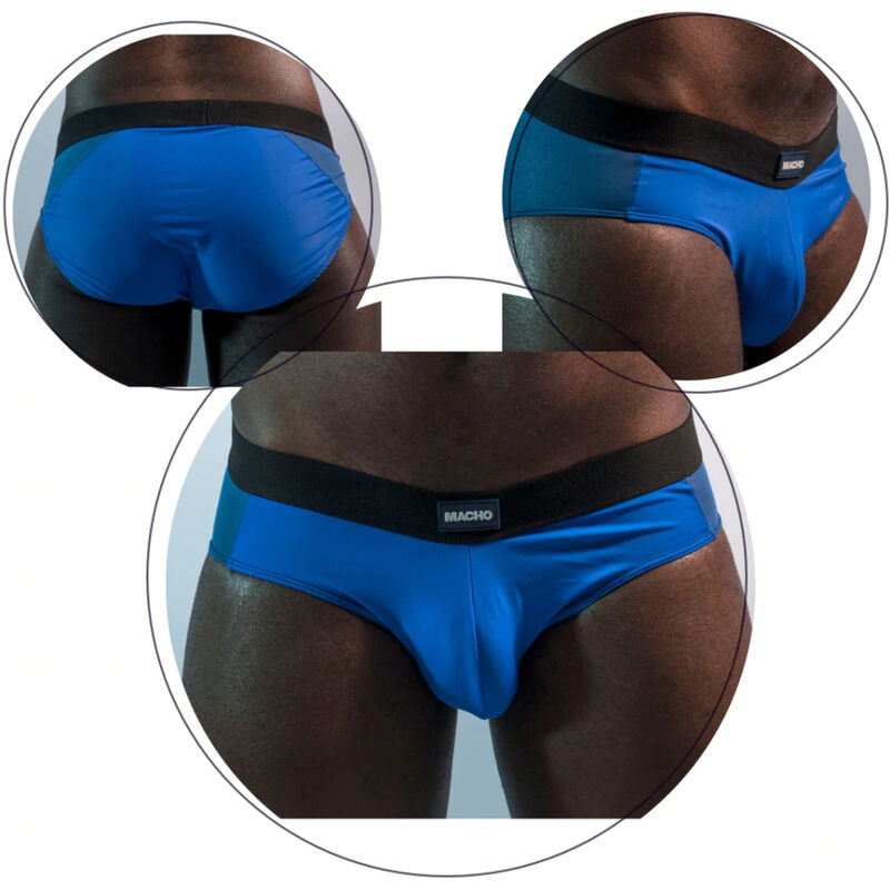 MACHO MS23A CALZONCILLO BRIEF BLUE COLORS S/M