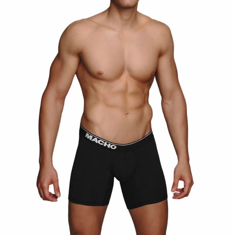 Boxer Uomo Nero Lungo  Macho Underwear